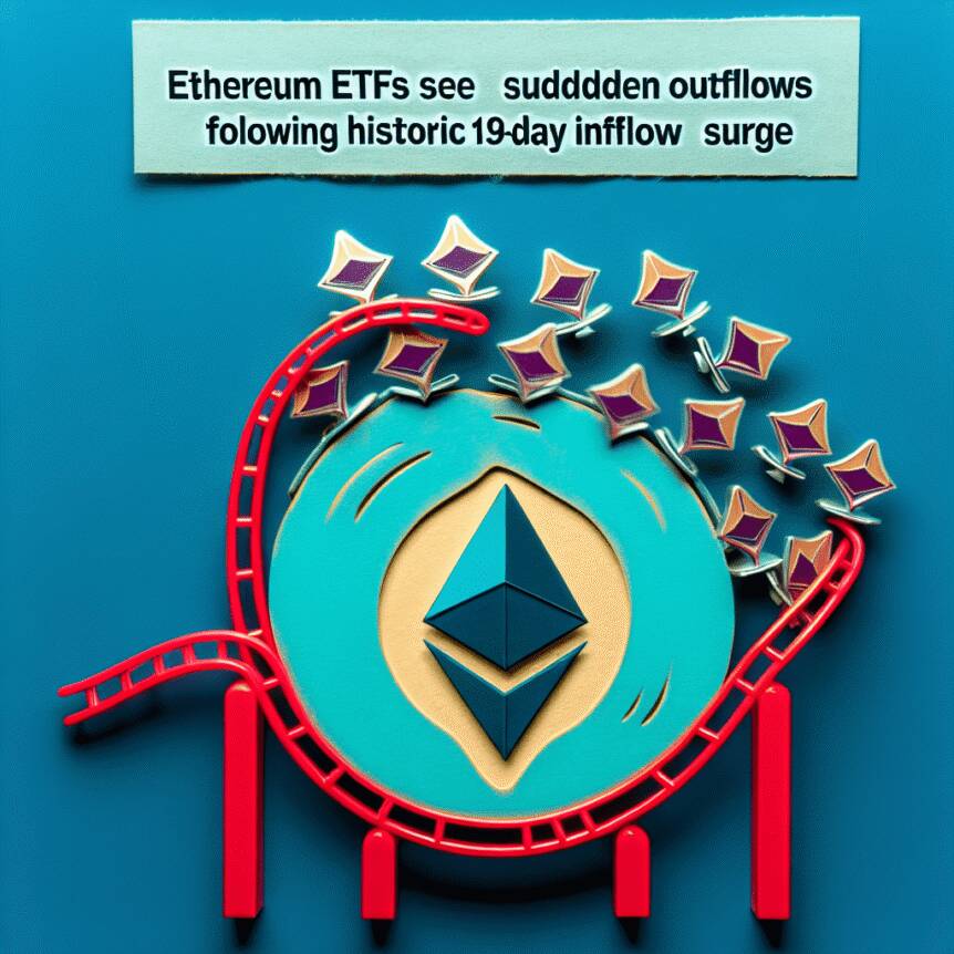 Ethereum Etfs See Sudden Outflows Following Historic 19-day Inflow Surge