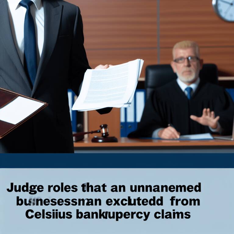 Judge Rules Alex Mashinsky Excluded From Celsius Bankruptcy Claims