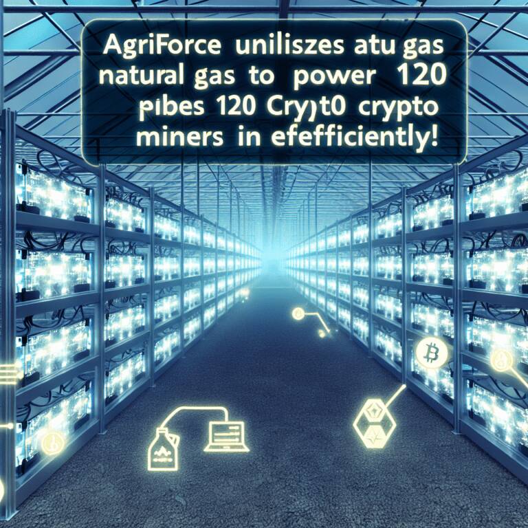 Agriforce Utilizes Natural Gas To Power 120 Crypto Miners Efficiently!