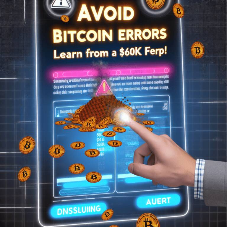 Avoid Costly Bitcoin Errors: Learn From A $60k Fee Mishap!