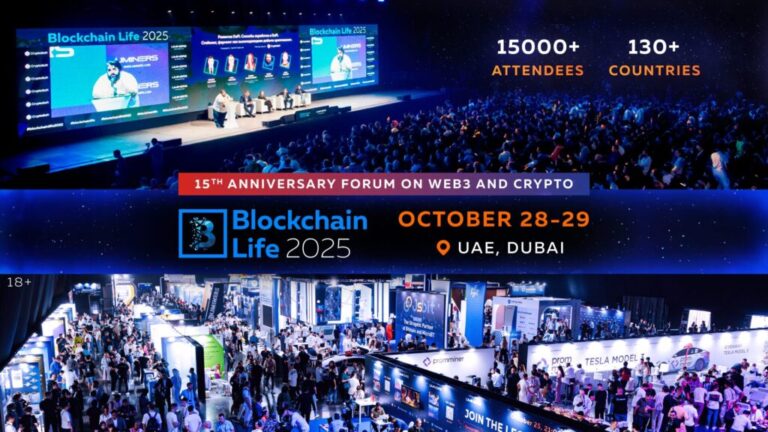 15th Anniversary Blockchain Life Forum To Take Place In Dubai, October 28-29, 2025 – Unprecedented Scale.