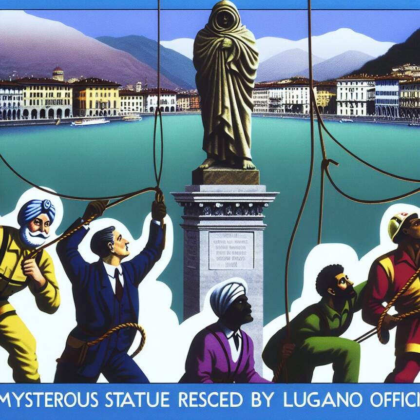 Mysterious Satoshi Nakamoto Statue Rescued By Lugano Officials!