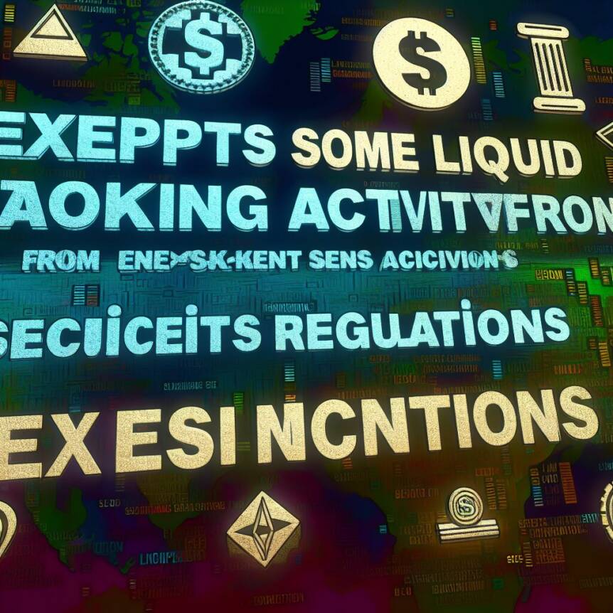 Sec Exempts Some Liquid Staking Activities From Securities Regulations