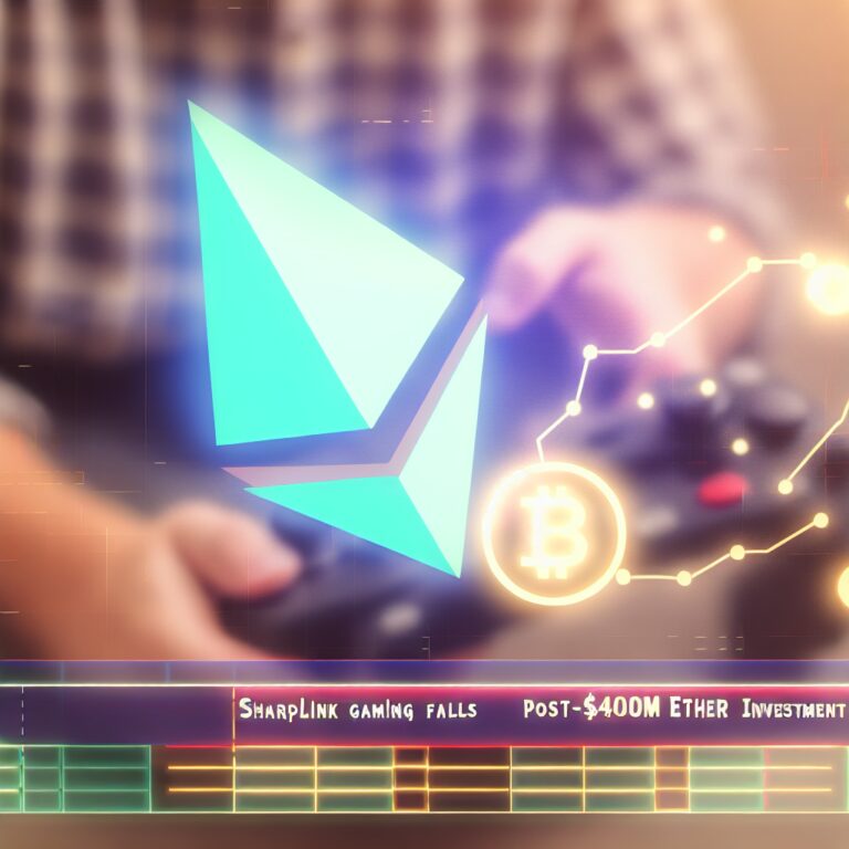 Sharplink Gaming Stock Falls Post-$400m Ether Investment Deal