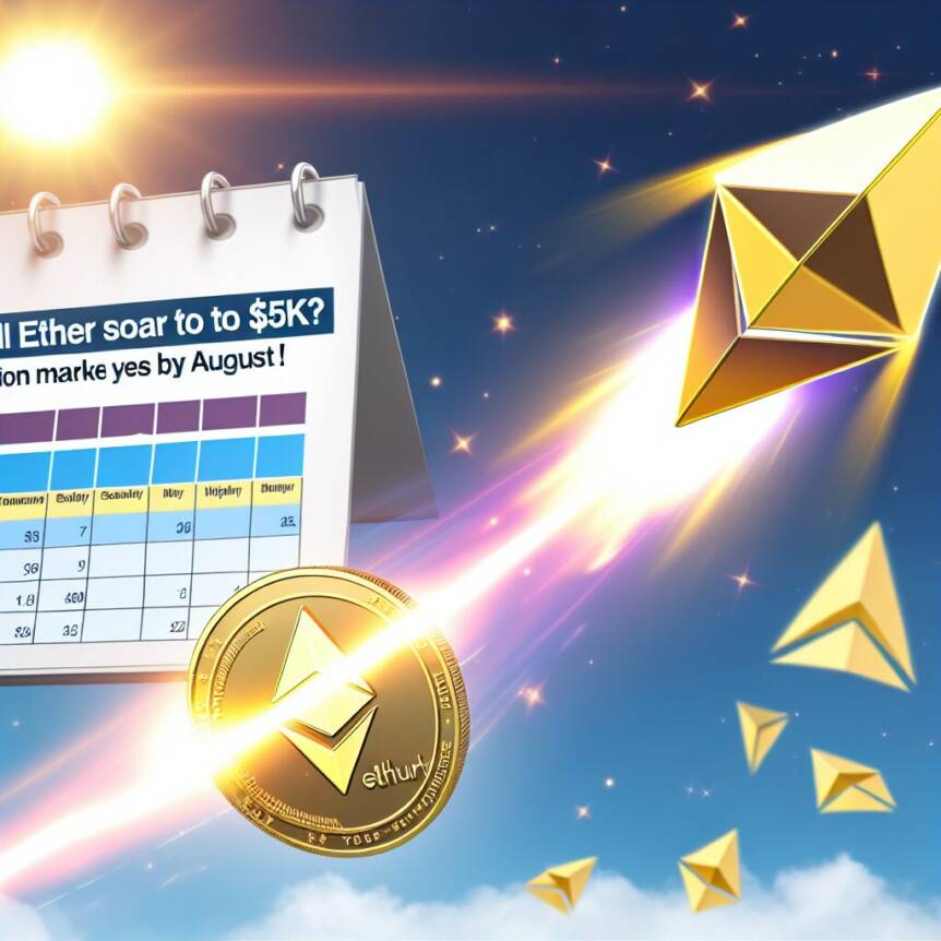 Will Ether Soar to $5K? Prediction Markets Say Yes by August! Will Ether Soar To $5k? Prediction Markets Say Yes By August!