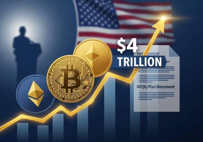 Crypto Market Capitalisation Hits Record $4 Trillion as Trump Opens 401(k)s to Digital Assets Crypto Market Capitalisation Hits Record $4 Trillion As Trump Opens 401(k)s To Digital Assets