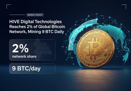 Hive Digital Technologies Reaches 2% Of Global Bitcoin Network, Mining 9 Btc Daily