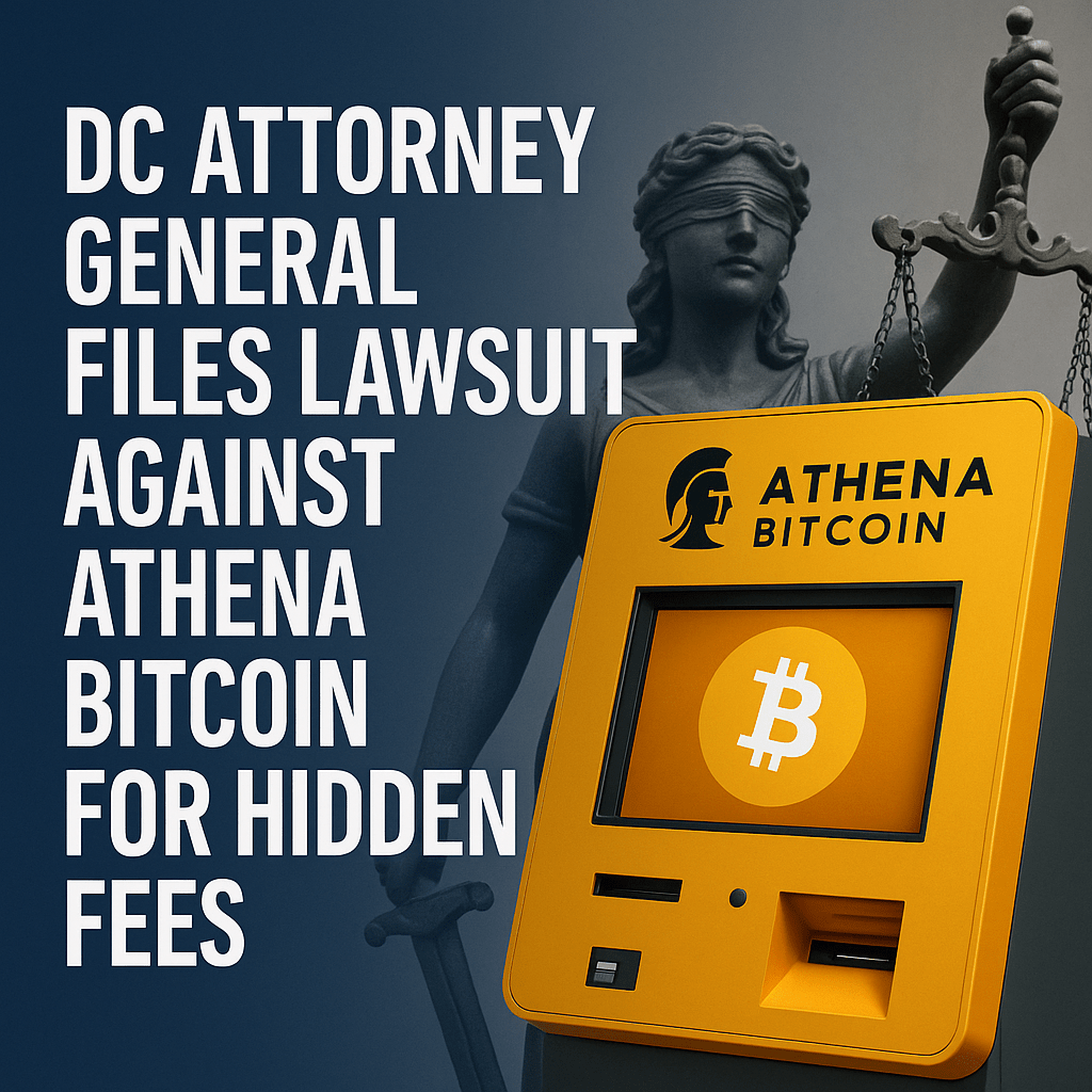 Dc Attorney General Files Lawsuit Against Athena Bitcoin For Hidden Fees