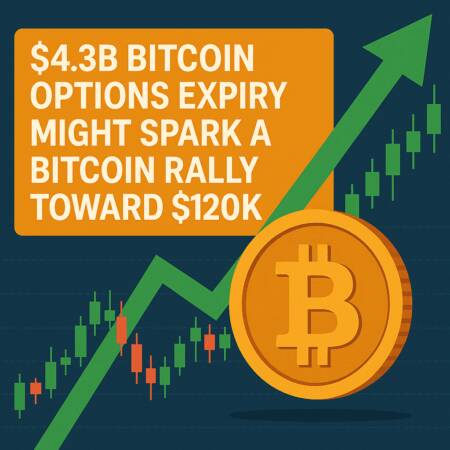 $4.3B Bitcoin Options Expiry Might Spark a Bitcoin Rally Toward $120K $4.3b Bitcoin Options Expiry Might Spark A Bitcoin Rally Toward $120k
