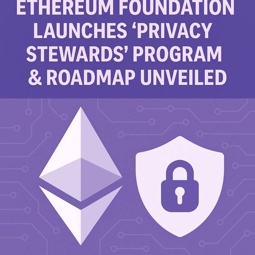 Ethereum Foundation Launches ‘privacy Stewards’ Program & Roadmap Unveiled