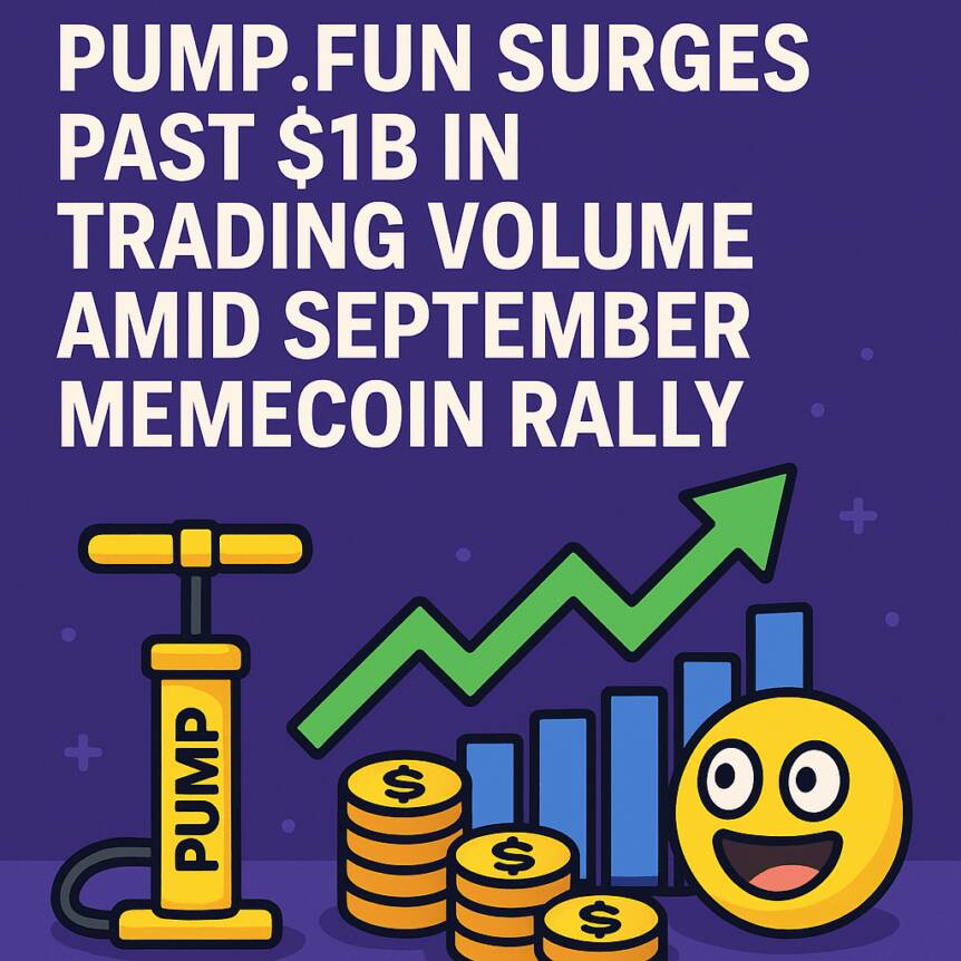 Pump.fun Surges Past $1b In Trading Volume Amid September Memecoin Rally