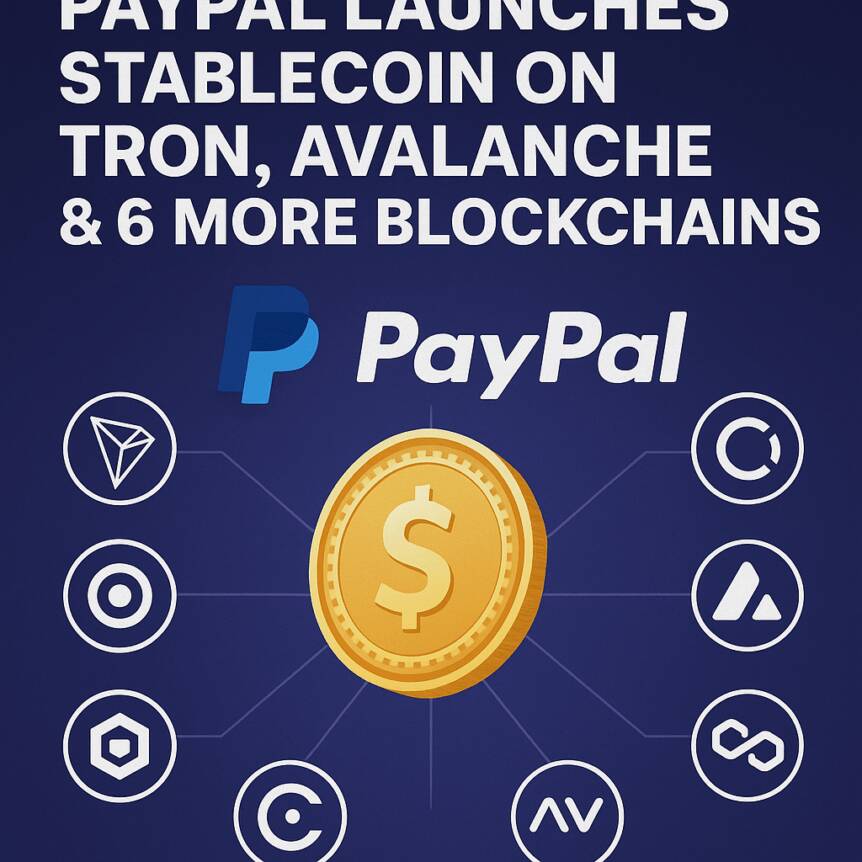 Paypal Launches Stablecoin On Tron, Avalanche & 6 More Blockchains
