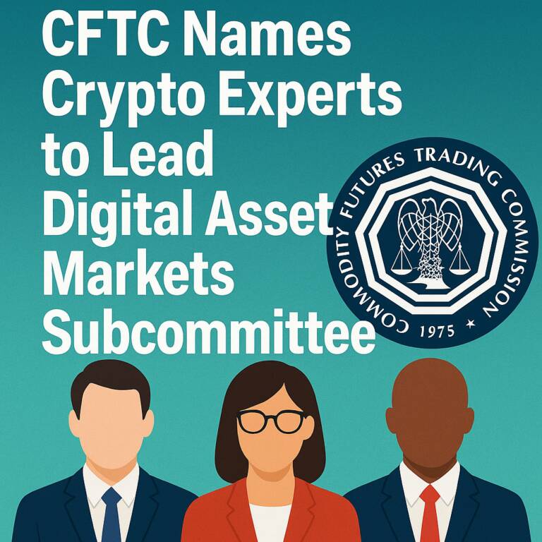 Cftc Names Crypto Experts To Lead Digital Asset Markets Subcommittee