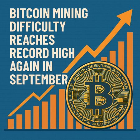 Bitcoin Mining Difficulty Reaches Record High Again In September