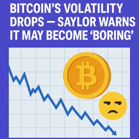 Bitcoin's Volatility Drops — Saylor Warns It May Become 'boring'
