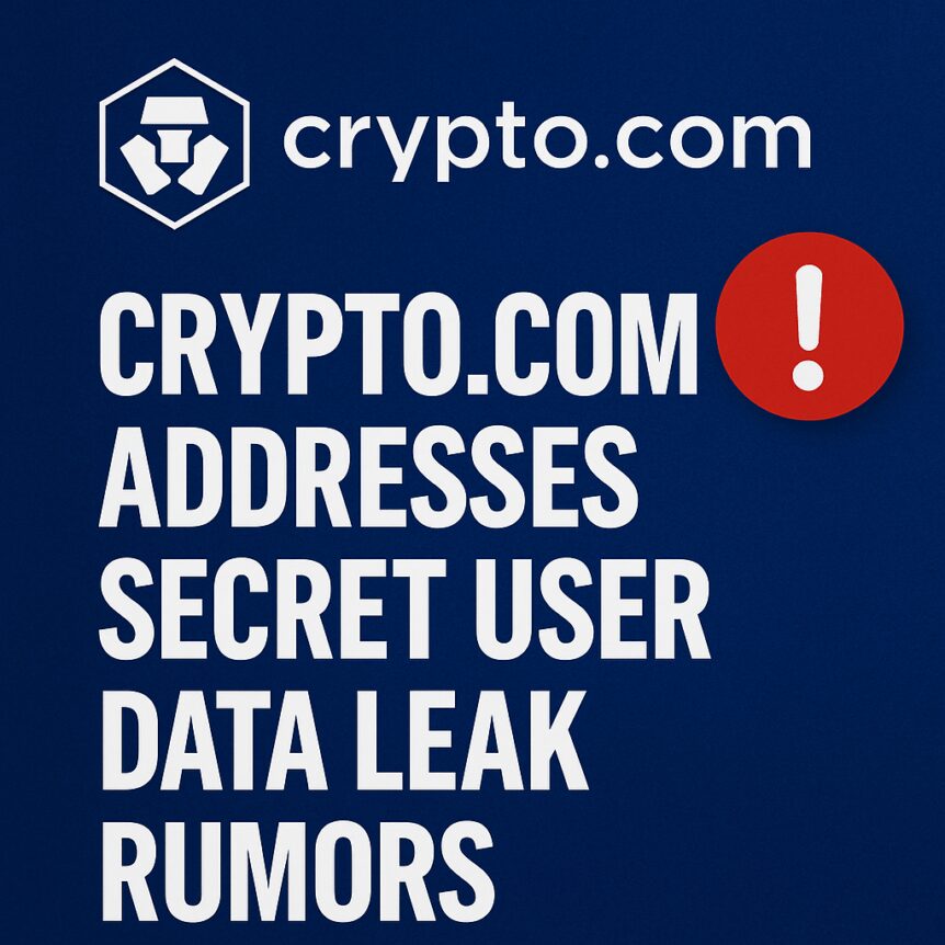 Crypto.com Addresses Secret User Data Leak Rumors