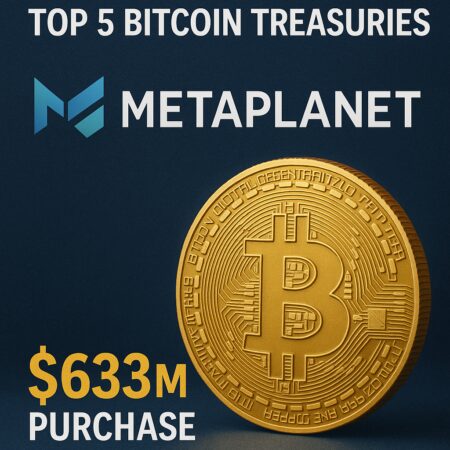 Metaplanet Ranks Among Top 5 Bitcoin Treasuries With $633m Purchase