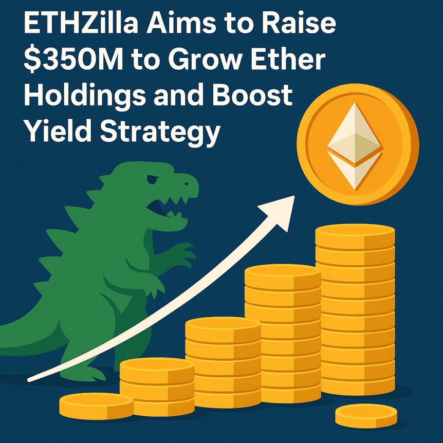 Ethzilla Aims To Raise $350m To Grow Ether Holdings And Boost Yield Strategy