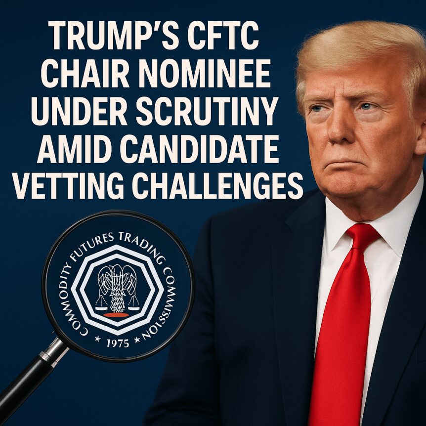 Trump's Cftc Chair Nominee Under Scrutiny Amid Candidate Vetting Challenges