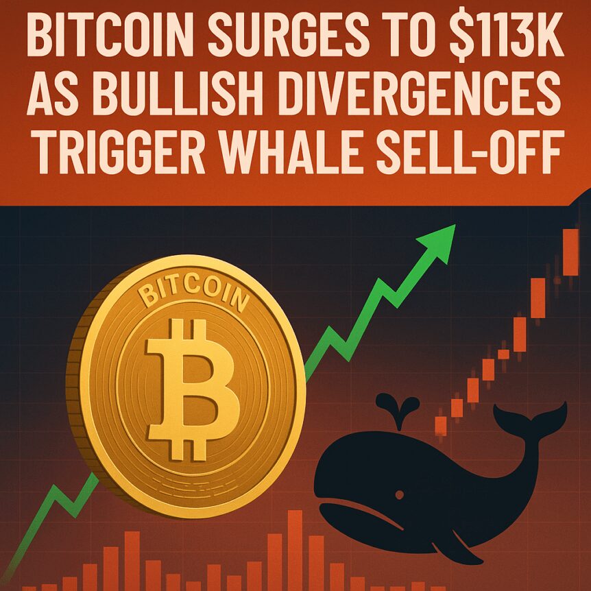 Bitcoin Surges To $113k As Bullish Divergences Trigger Whale Sell-off