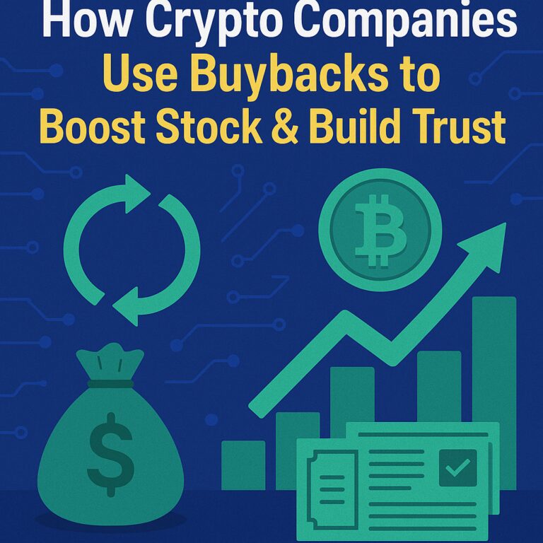 How Crypto Companies Use Buybacks To Boost Stock & Build Trust