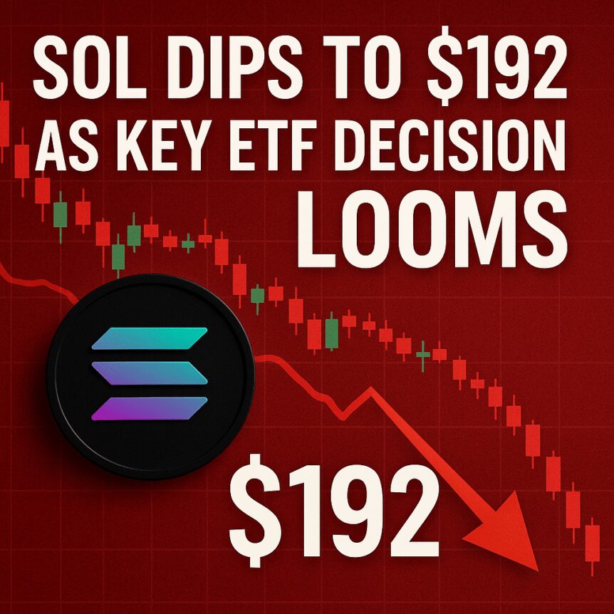 Sol Dips To $192 As Key Etf Decision Looms