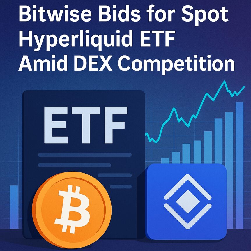 Bitwise Bids For Spot Hyperliquid Etf Amid Dex Competition