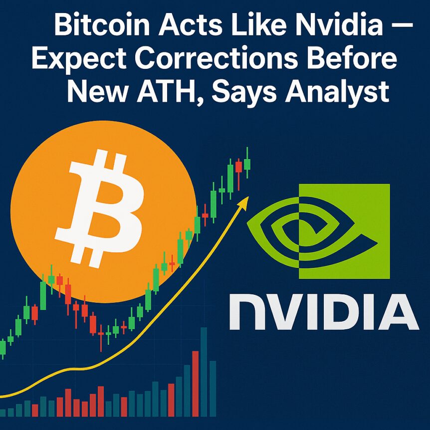 Bitcoin Acts Like Nvidia — Expect Corrections Before New Ath, Says Analyst