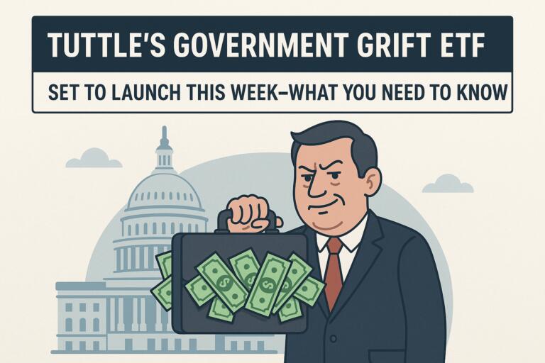 Tuttle’s Government Grift Etf Set To Launch This Week—what You Need To Know
