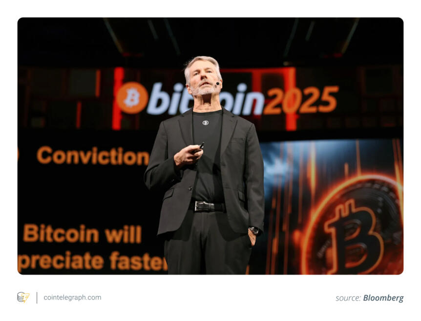 Michael Saylor at Bitcoin 2025