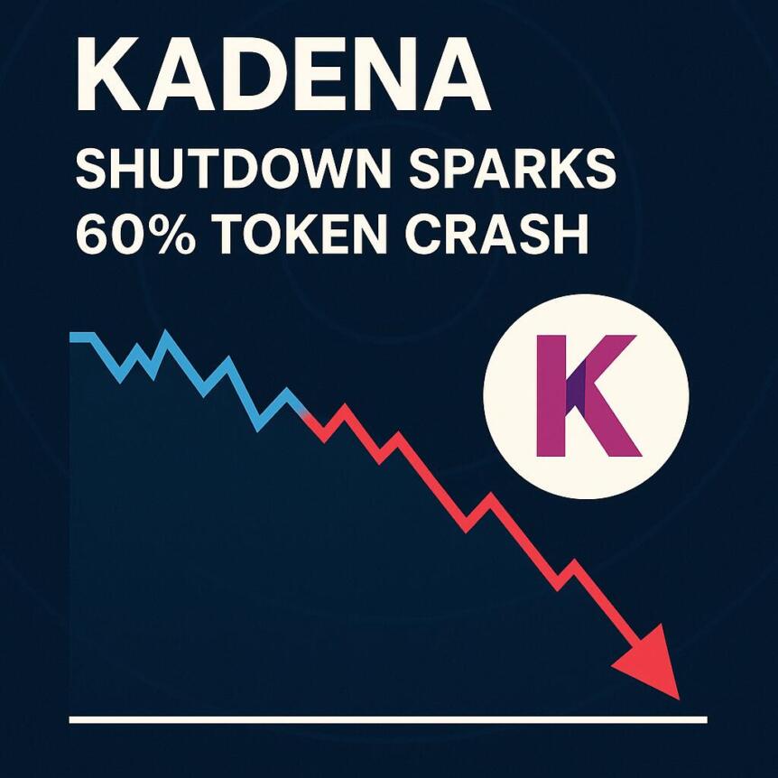 Kadena 關閉引發代幣暴跌 60%，創始人退出