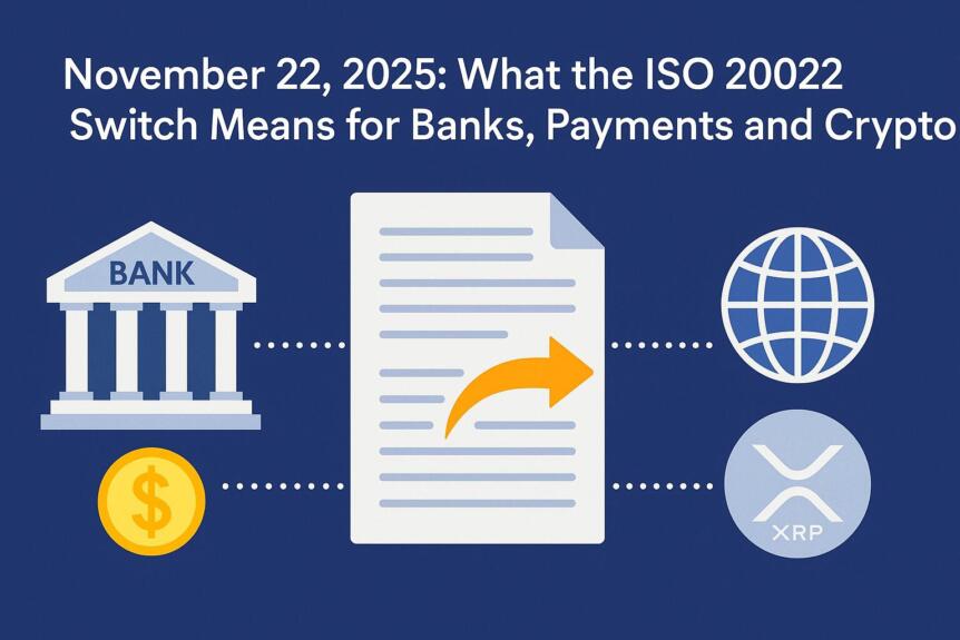 November 22 2025: What The Iso 20022 Switch Means For Banks, Payments And Crypto