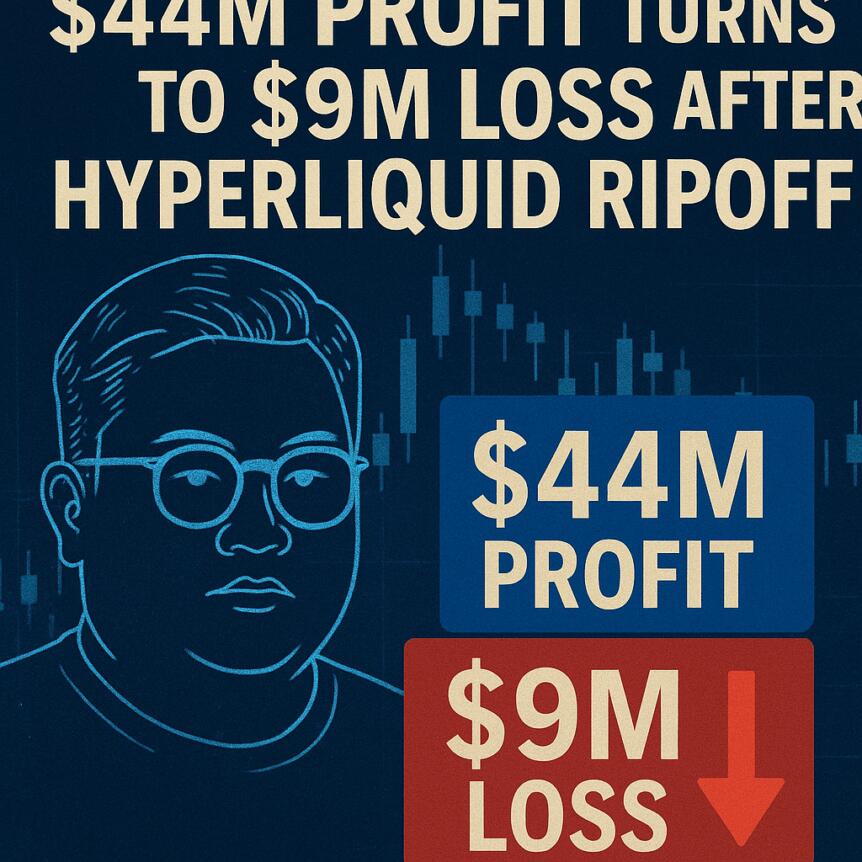 Machi Big Brother’s $44M Profit Turns to $9M Loss After Hyperliquid Ripoff