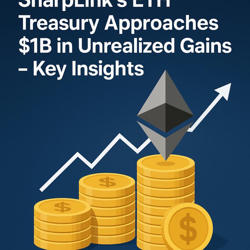 Sharplink’s Eth Treasury Approaches $1b In Unrealized Gains – Key Insights