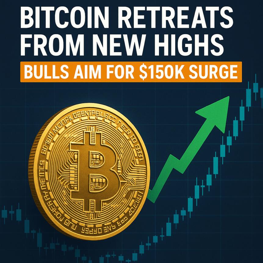 Bitcoin Retreats From New Highs, Bulls Aim For $150k Surge