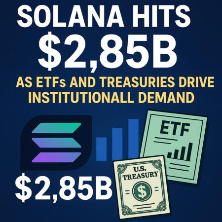 Solana Hits $2.85b As Etfs And Treasuries Drive Institutional Demand