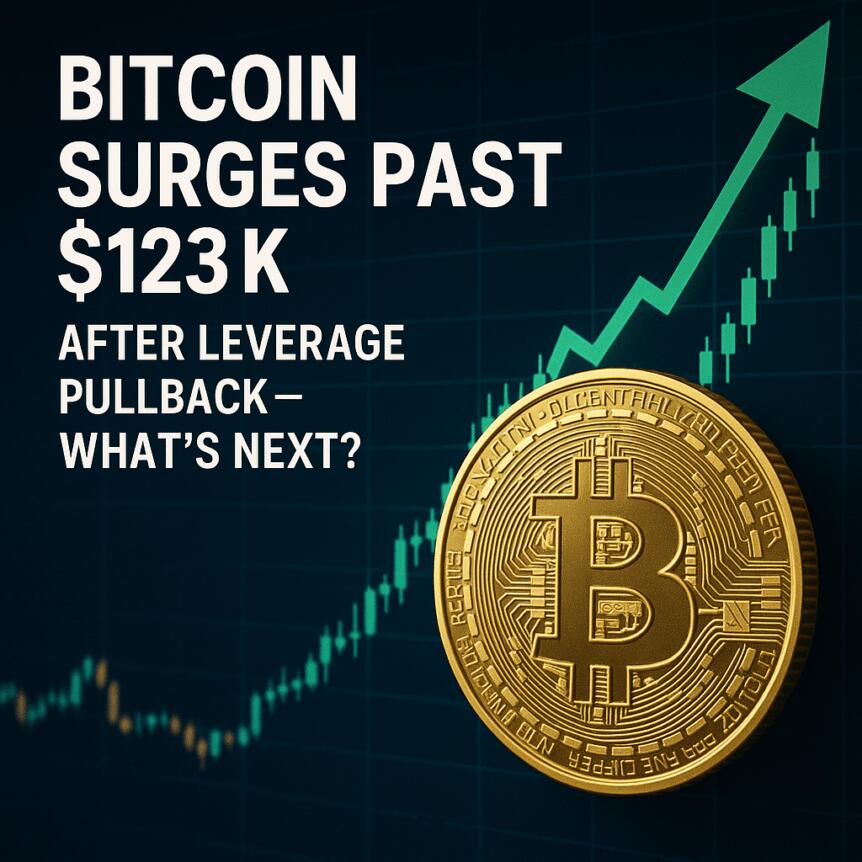 Bitcoin Surges Past $123k After Leverage Pullback—what’s Next?