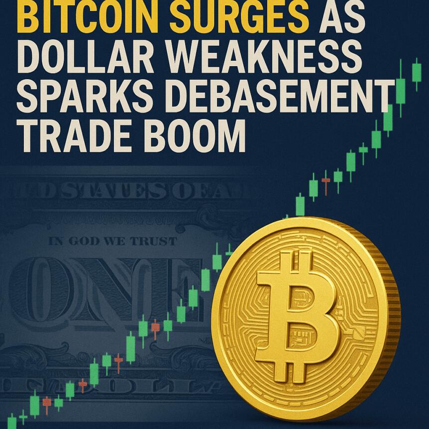 Bitcoin 飆升，美元疲軟引發貨幣貶值交易熱潮