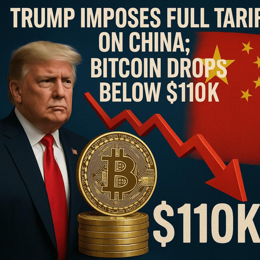 ترامب يفرض تعريفات كاملة على الصين؛ بيتكوين ينخفض إلى ما دون 110 ألف دولار
