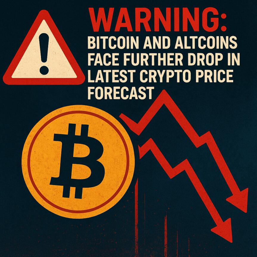 Warning: Bitcoin And Altcoins Face Further Drop In Latest Crypto Price Forecast