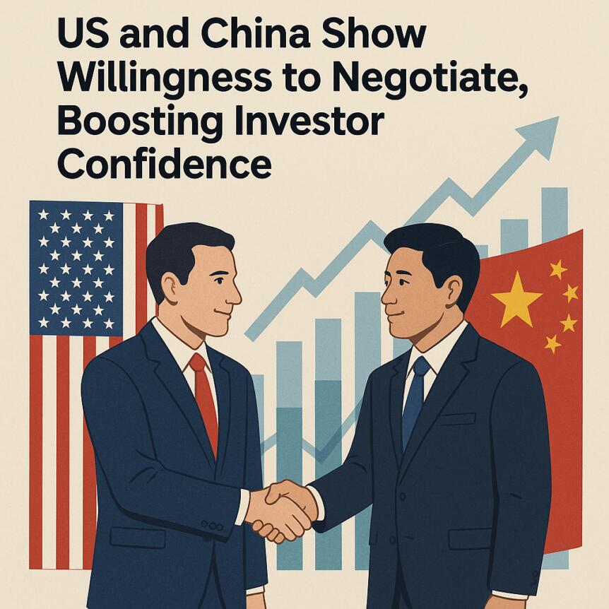 Us And China Show Willingness To Negotiate, Boosting Investor Confidence