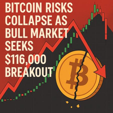 Bitcoin Risks Collapse as Bull Market Seeks $116,000 Breakout Bitcoin Risks Collapse As Bull Market Seeks $116,000 Breakout