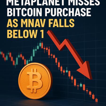 Metaplanet Misses Bitcoin Purchase As Mnav Falls Below 1