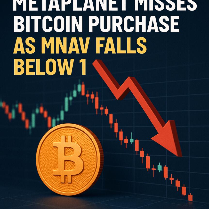 Metaplanet Misses Bitcoin Purchase As Mnav Falls Below 1