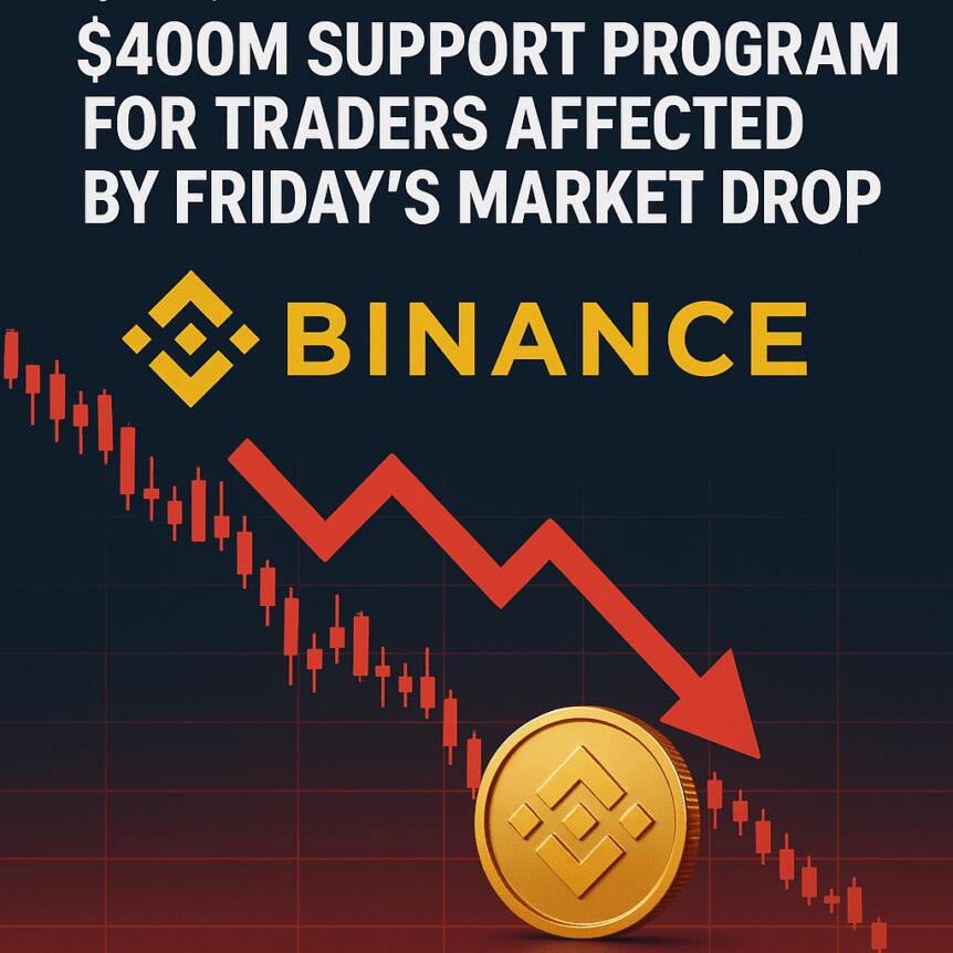 Binance Launches $400m Support Program For Traders Affected By Friday’s Market Drop
