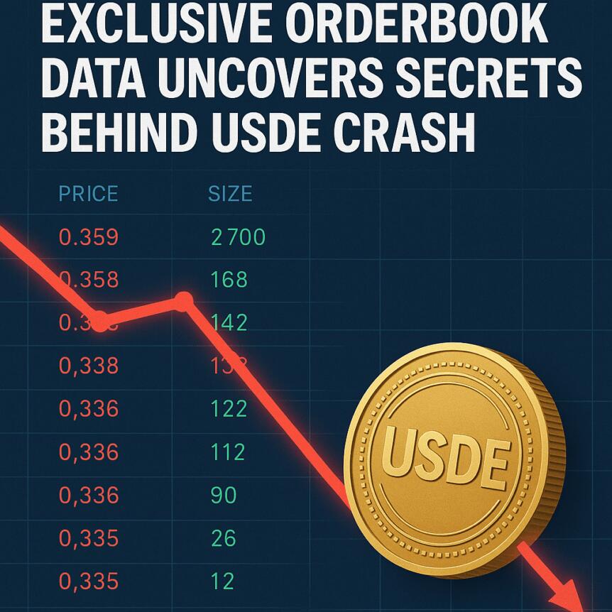 Exclusive Orderbook Data Uncovers Secrets Behind USDE Crash Exclusive Orderbook Data Uncovers Secrets Behind Usde Crash