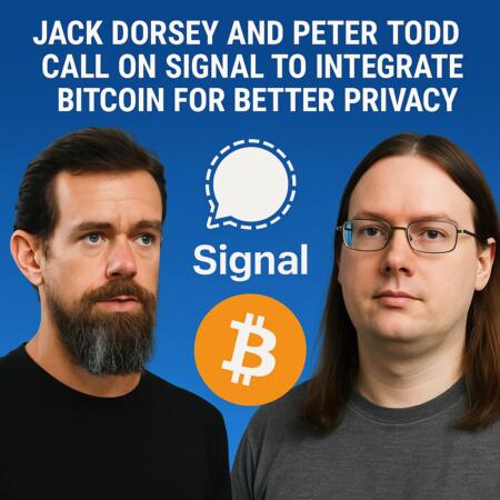 Jack Dorsey and Peter Todd Call on Signal to Integrate Bitcoin for Better Privacy Jack Dorsey And Peter Todd Call On Signal To Integrate Bitcoin For Better Privacy