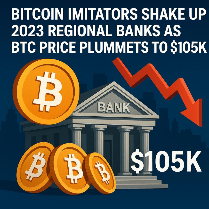 Bitcoin Imitators Shake Up 2023 Regional Banks as BTC Price Plummets to $105K Bitcoin Imitators Shake Up 2023 Regional Banks As Btc Price Plummets To $105k