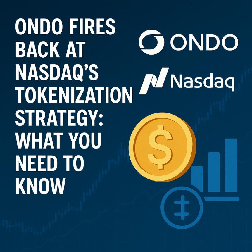 Ondo 反击纳斯达克的代币化策略：你需要知道的事