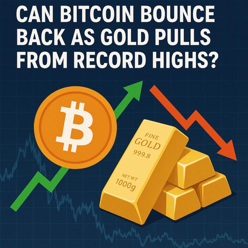 Can Bitcoin Bounce Back as Gold Pulls Back from Record Highs? (Updated) Can Bitcoin Bounce Back As Gold Pulls Back From Record Highs?